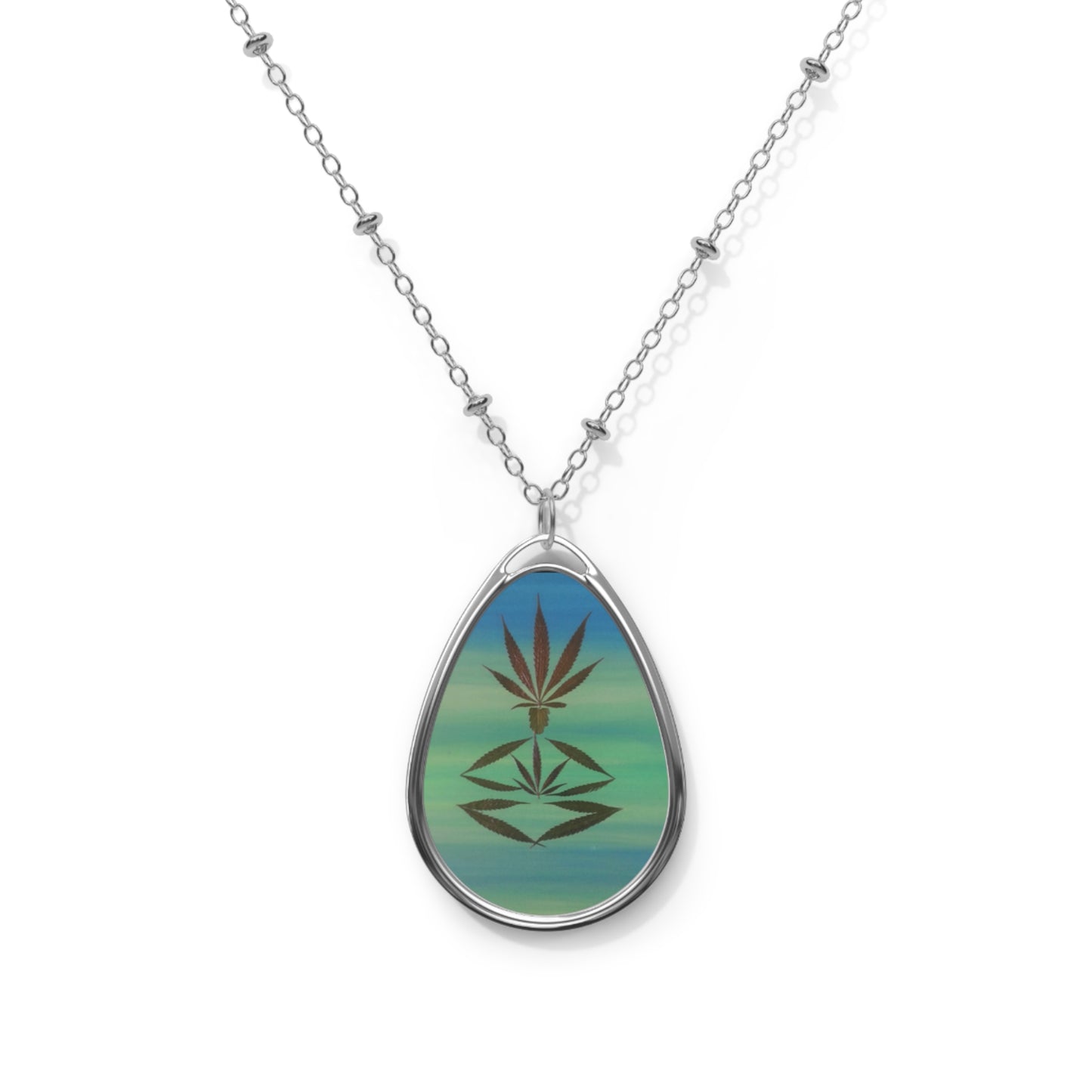 Oval Necklace Medicine Man Necklace LeafyZ