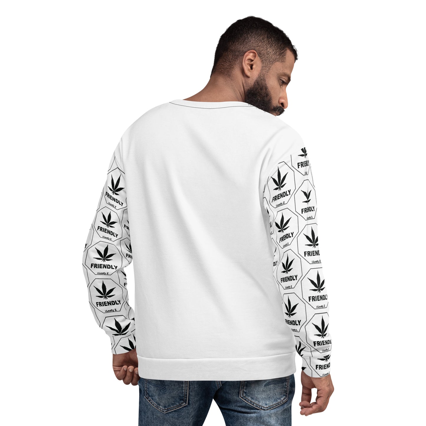 Pothead Unisex Sweatshirt Pot Friendly LeafyZ