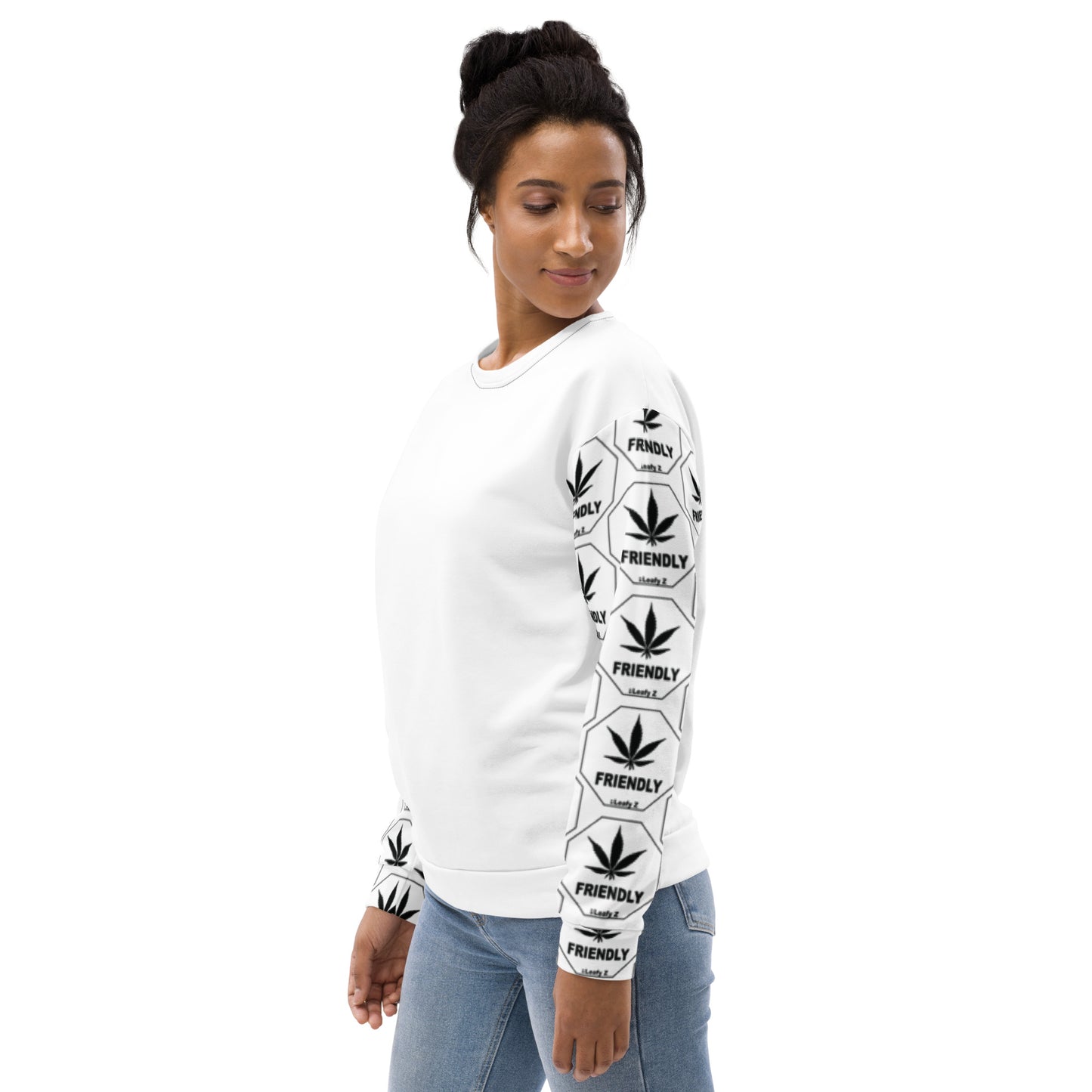 Pothead Unisex Sweatshirt Pot Friendly LeafyZ
