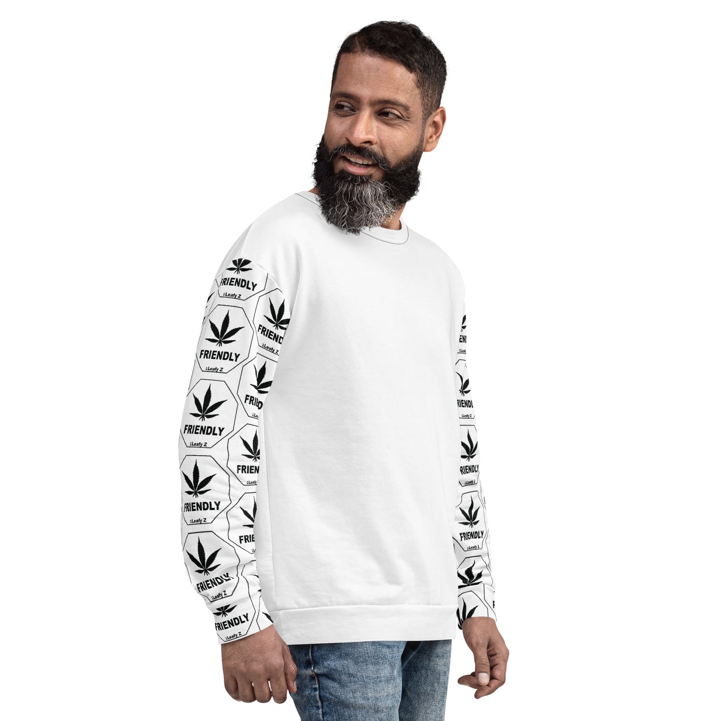 Pothead Unisex Sweatshirt Pot Friendly LeafyZ