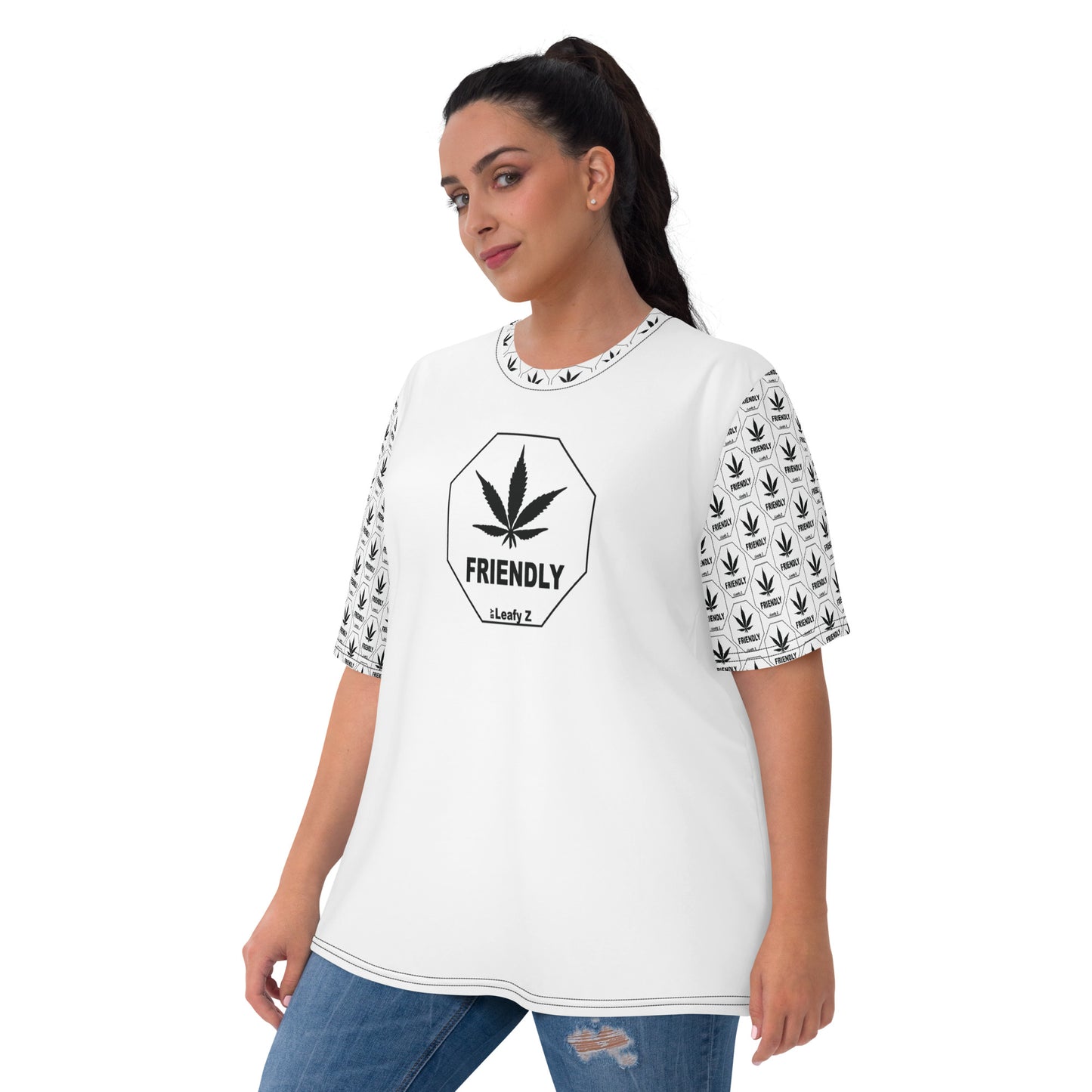 Women's Pothead T-shirt LeafyZ Pot Friendly