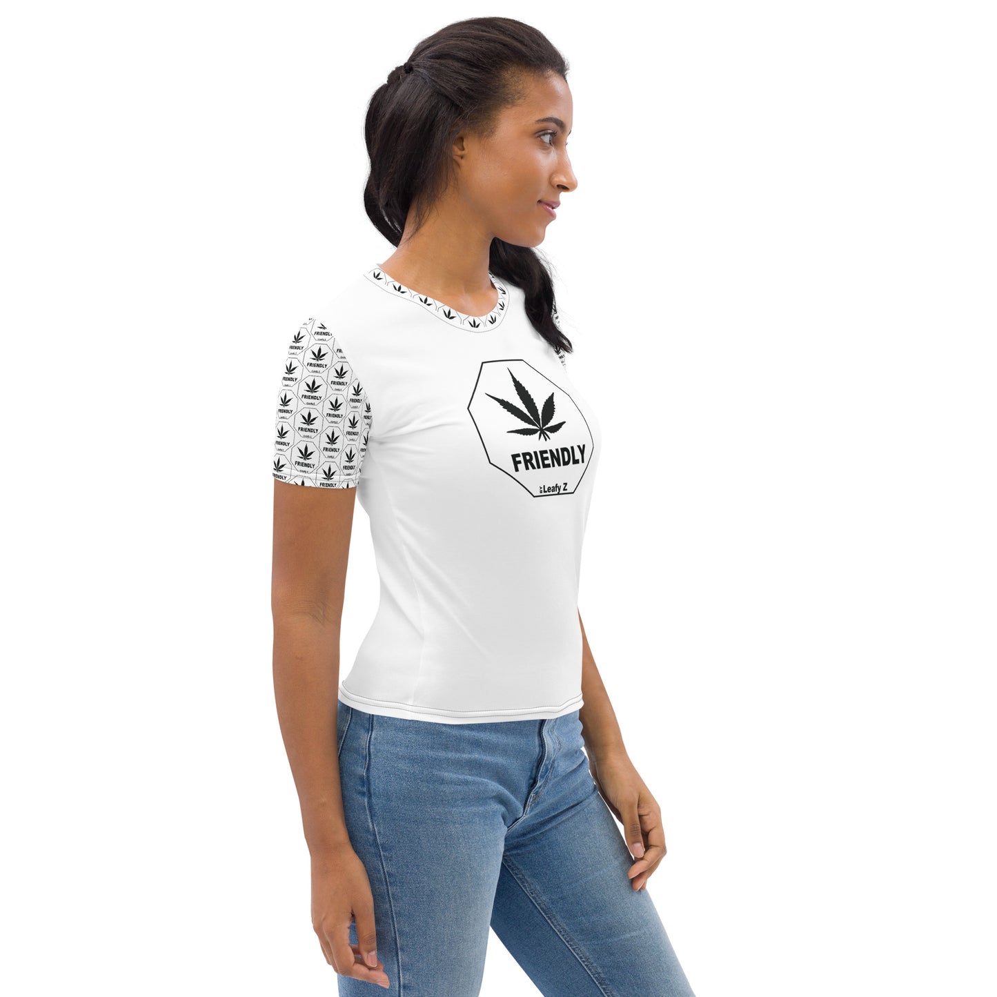 Women's Pothead T-shirt LeafyZ Pot Friendly