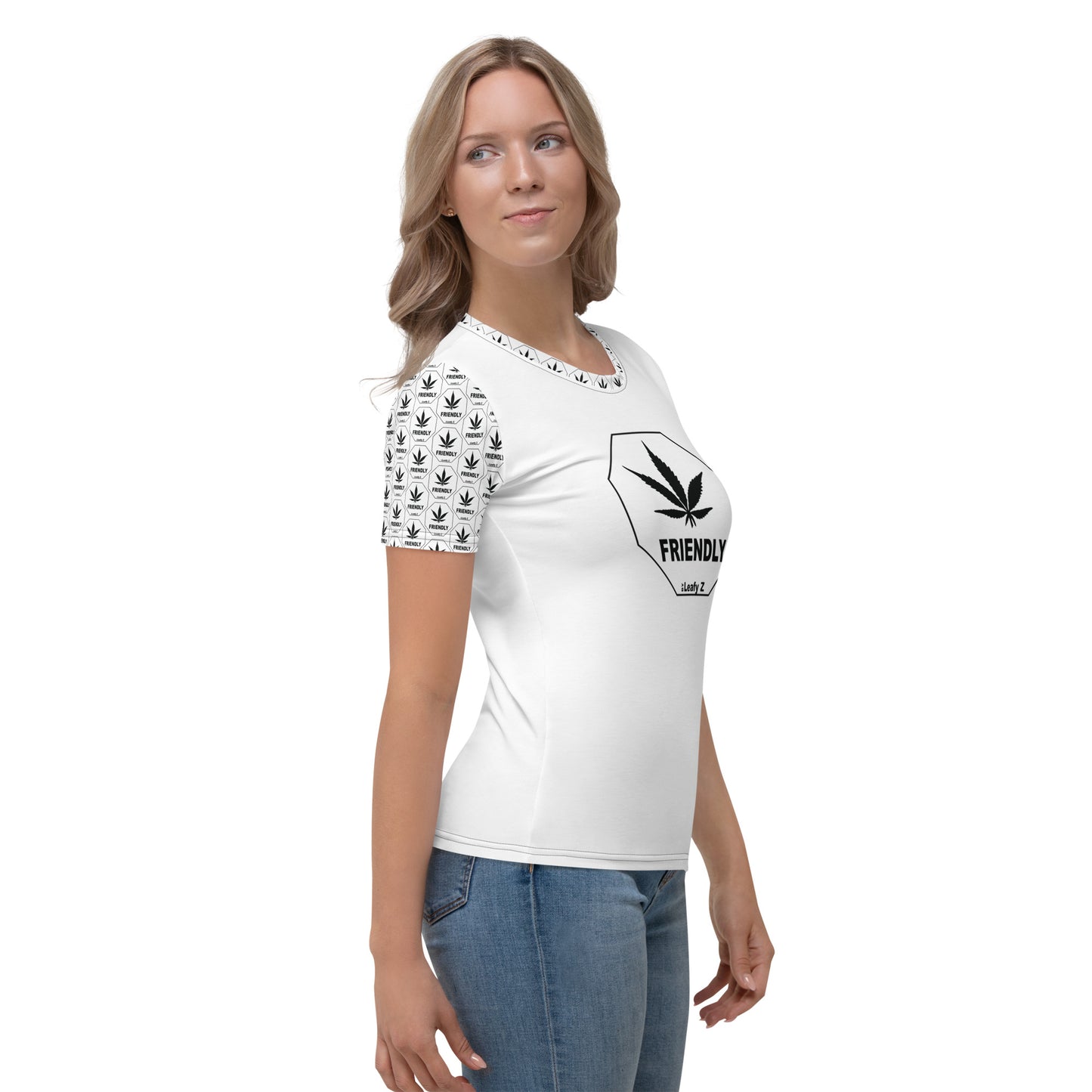 Women's Pothead T-shirt LeafyZ Pot Friendly