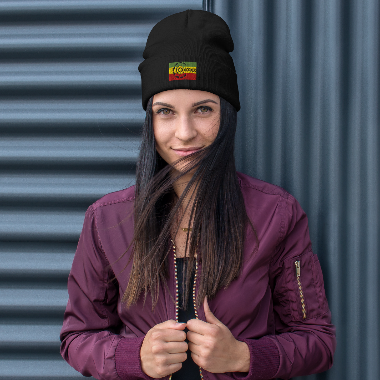 Embroidered Beanie Rasta Beanie LeafyZ