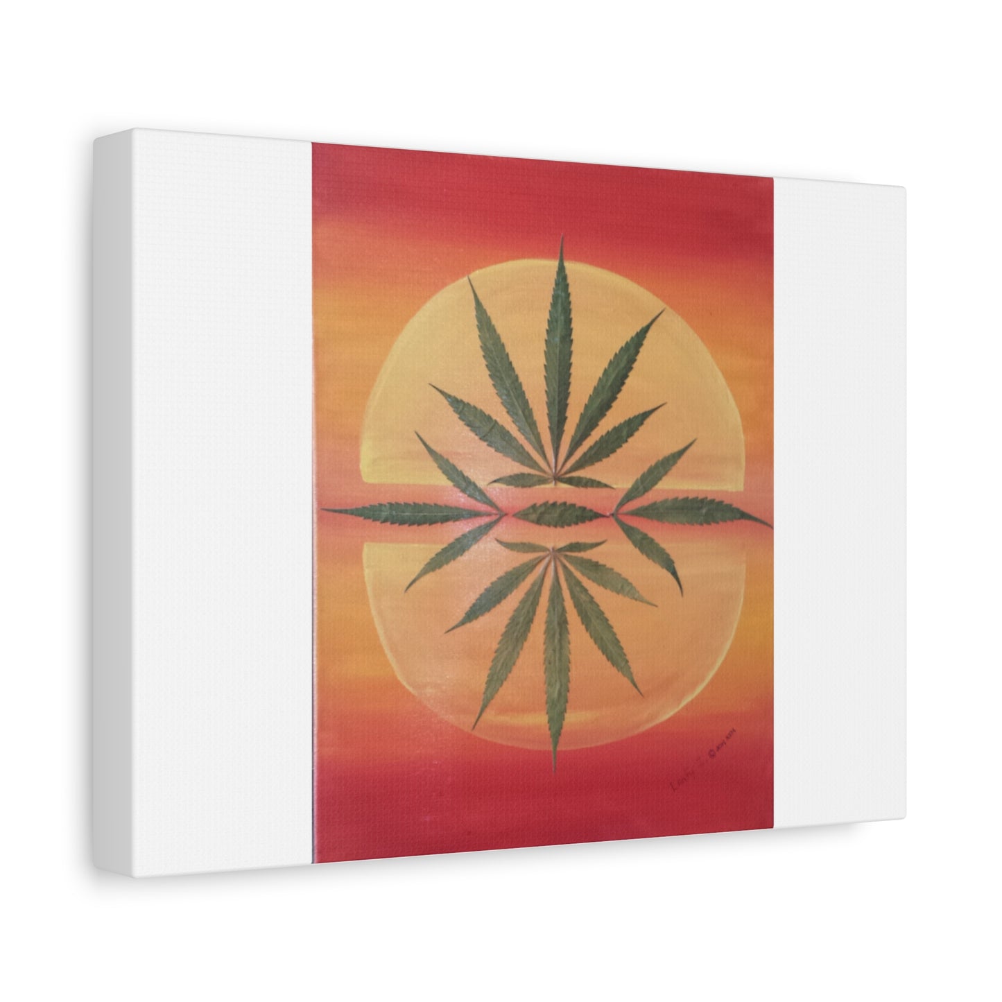 Matte Canvas, Stretched, 1.25" - Tequila Sunrise LeafyZ Art Est. 2014