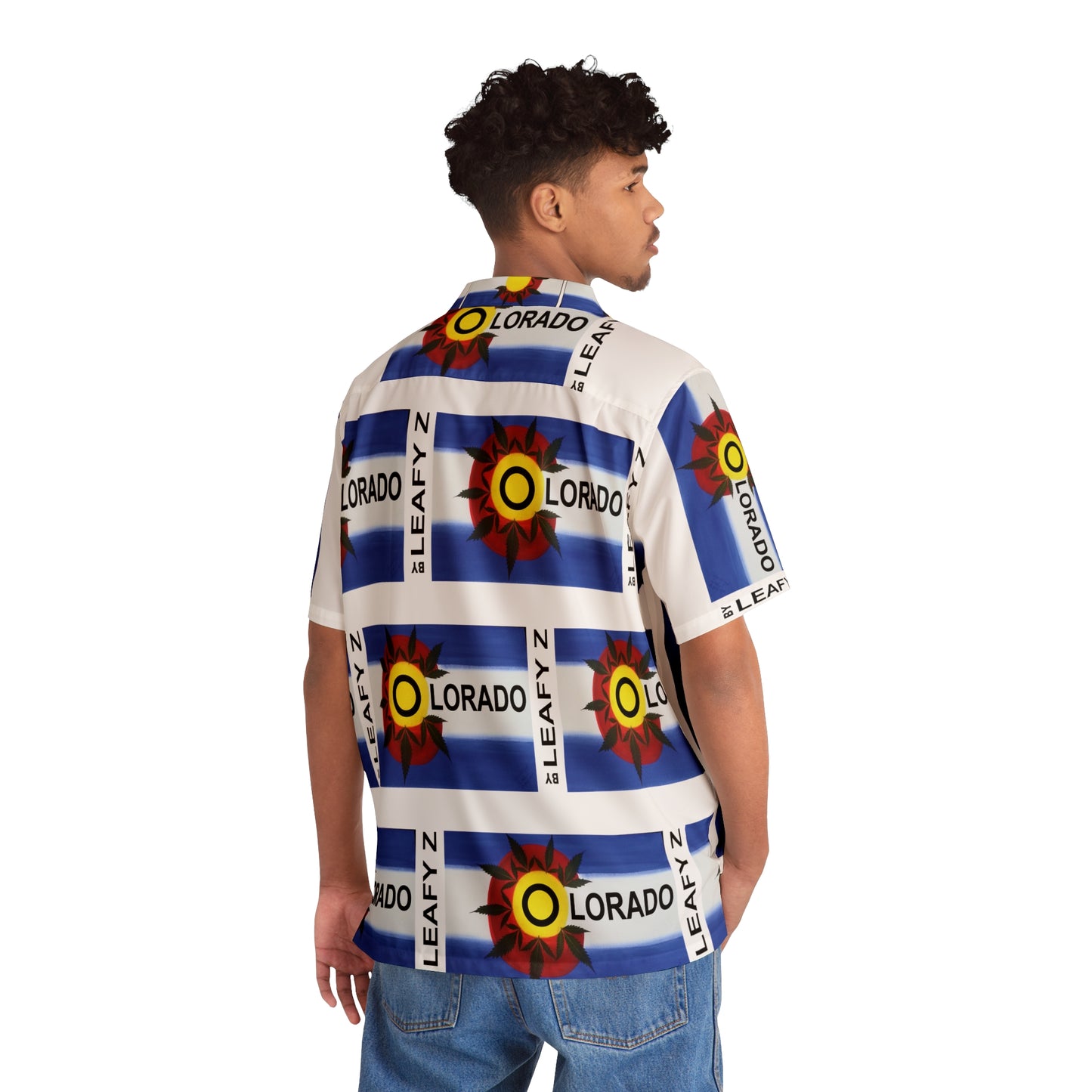 Men's Hawaiian Shirt (AOP) - Colorado Certified Collection