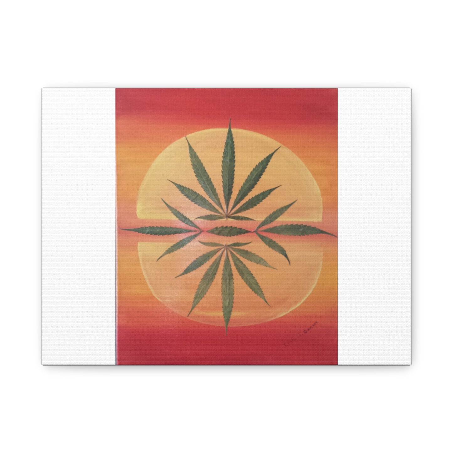 Matte Canvas, Stretched, 1.25" - Tequila Sunrise LeafyZ Art Est. 2014