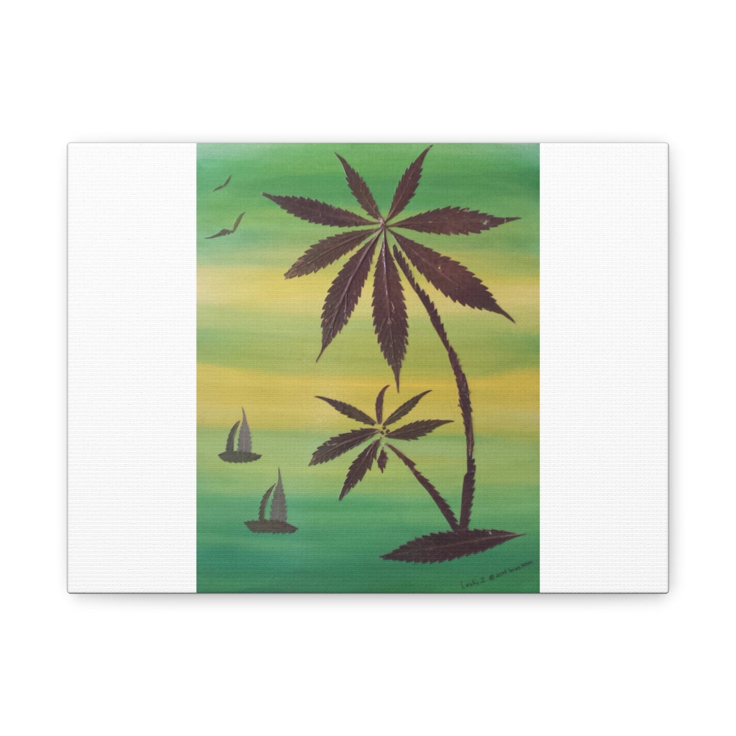 Matte Canvas, Stretched, 1.25" - Island High LeafyZ ART Est. 2014