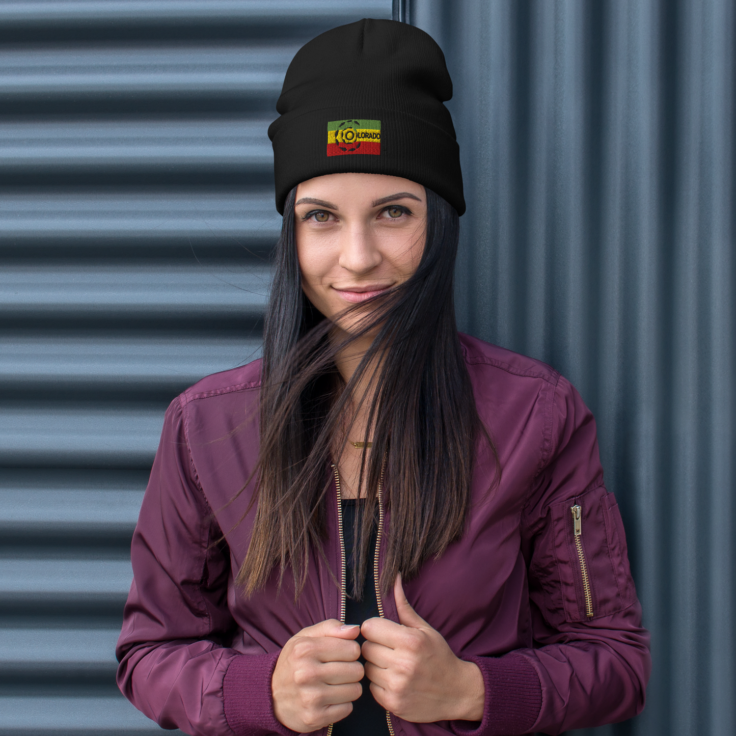 Embroidered Beanie- Rasta Beanie LeafyZ 2025