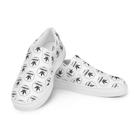 Pothead men’s pot friendly slip-on canvas shoes