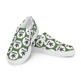 Pothead men’s green khaki pot head slip-on canvas shoes