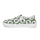 Pothead men’s green khaki pot head slip-on canvas shoes