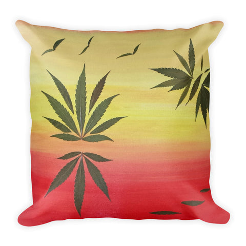 Birds & Bees Sunrise Throw Pillow