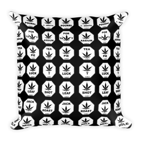 Leafy Z Pot Sign Pillow