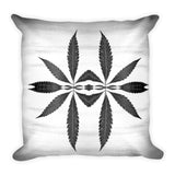 Shadowbox Leaf Throw Pillow