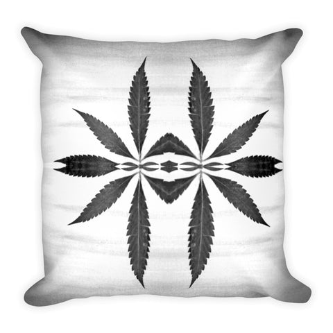 Shadowbox Leaf Throw Pillow