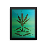 Wall art unique gift idea Framed poster MEDICINE MAN By LEAFY Z High Class Decor