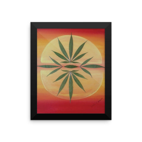 Pothead art Leafy Z Framed Posters