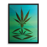 Wall art unique gift idea Framed poster MEDICINE MAN By LEAFY Z High Class Decor