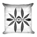 Shadowbox Leaf Throw Pillow