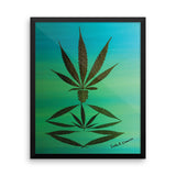 Wall art unique gift idea Framed poster MEDICINE MAN By LEAFY Z High Class Decor