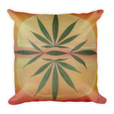 Orange Sunrise Throw Pillow