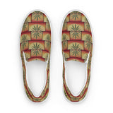 Pothead women’s orange sunrise slip-on canvas shoes